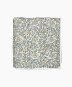 Discount Athena Handblock Blue/Natural Coverlet Large Bed Linen