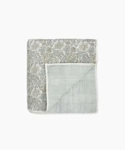 Sale Athena Handblock Blue/Natural Coverlet Small Bed Linen