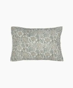 Best Athena Handblock Blue/Natural Pillow Covers (2PC) Bed Linen