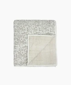 Hot Athena Handblock Natural Coverlet Small Bed Linen