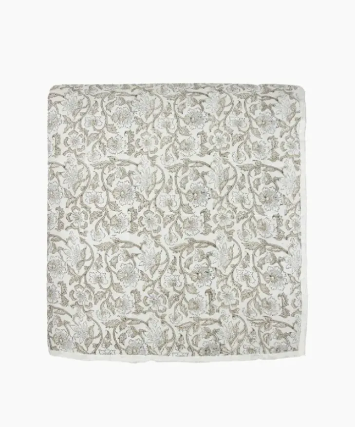 Discount Athena Handblock Natural Coverlet Large Bed Linen