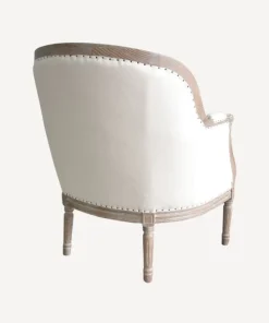Outlet Beckett Studded Linen Chair Chairs – Occasional