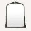 Outlet Belle Vie Mantle Mirror Aged Black Mirrors