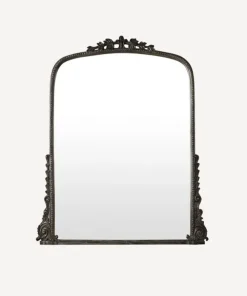 Outlet Belle Vie Mantle Mirror Aged Black Mirrors