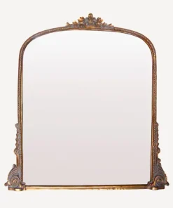 Best Belle Vie Mantle Mirror Antique Gold Mirrors