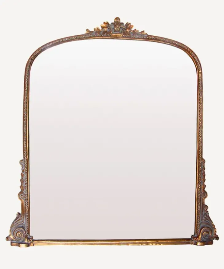 Best Belle Vie Mantle Mirror Antique Gold Mirrors