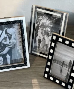 Hot Black & White Squares Photo Frame 3x5" Photoframes