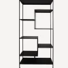 Sale Black Metal Staggered Shelf Shelving & Cabinets