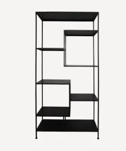 Sale Black Metal Staggered Shelf Shelving & Cabinets