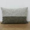 Outlet Block Velvet Back Cushion Cover 60x40cm Cushions
