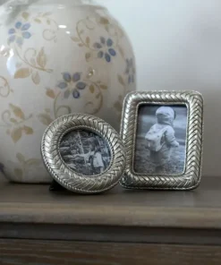 Fashion Braided Rope Round Photo Frame 2.5x2.5 Photoframes