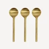 Fashion Brass Salt Spoon Large (3PC) Cutlery & Utensils