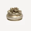 Online Camelia Small Round Trinket Box Pewter Finish Dressing Table Accessories