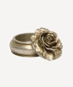 Online Camelia Small Round Trinket Box Pewter Finish Dressing Table Accessories