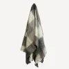 Clearance Checkered Black & White Throw Throws & Blankets
