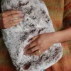 Best Chestnut Faux Fur Hot Water Bottle Cover Bathroom Accessories