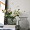 Outlet Classic Ribbed Vase Short Urns, Vases & Planters