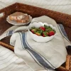 New Classic Stripe Tea Towel Natural & Navy Tea Towels
