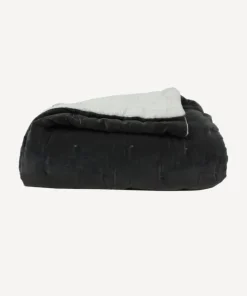 Fashion Coal Velvet Bedspread King/Super King Bed Linen