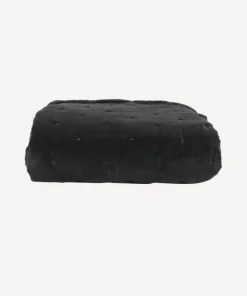 Fashion Coal Velvet Bedspread King/Super King Bed Linen