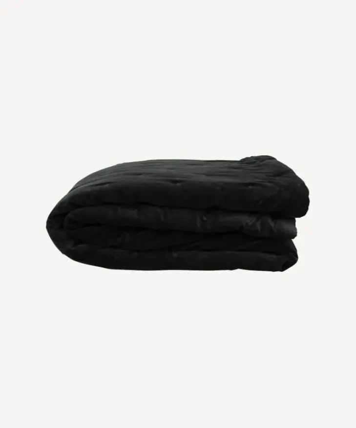 Sale Coal Velvet Bedspread Queen Bed Linen