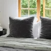 Clearance Coal Velvet Euro Cover (2PC) Bed Linen