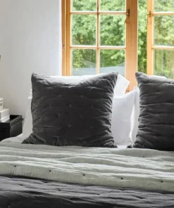 Clearance Coal Velvet Euro Cover (2PC) Bed Linen