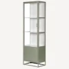 Fashion Cole Display Cabinet Single Olive Shelving & Cabinets