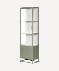 Fashion Cole Display Cabinet Single Olive Shelving & Cabinets
