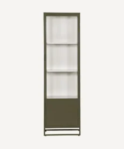 Fashion Cole Display Cabinet Single Olive Shelving & Cabinets