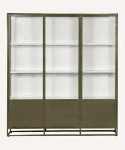 Hot Cole Display Cabinet Triple Olive Shelving & Cabinets