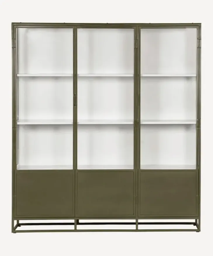 Hot Cole Display Cabinet Triple Olive Shelving & Cabinets
