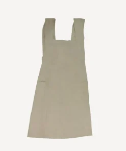 Hot Cross Back Apron Natural Stonewashed Linen Aprons