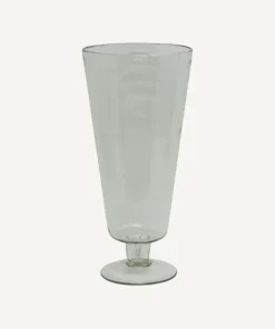 New Dappled Clear Urn Vase on Stand Urns, Vases & Planters