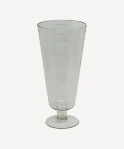 New Dappled Clear Urn Vase on Stand Urns, Vases & Planters