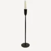 Outlet Dax Black Candleholder Large Candleholders & Hurricanes
