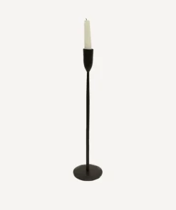 Outlet Dax Black Candleholder Large Candleholders & Hurricanes