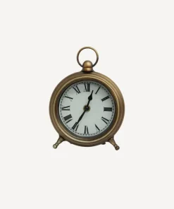 Hot Desk Clock Antique Gold Clocks