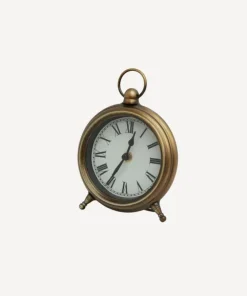 Hot Desk Clock Antique Gold Clocks