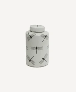 Online Dragonfly Oval Lidded Jar Dressing Table Accessories