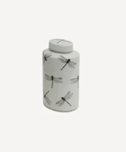 Online Dragonfly Oval Lidded Jar Dressing Table Accessories