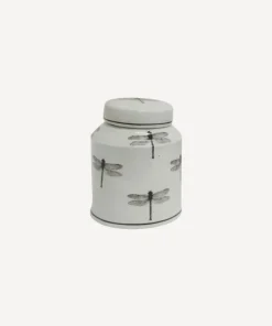 Hot Dragonfly Round Lidded Jar Dressing Table Accessories
