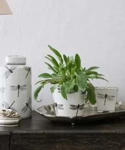 Clearance Dragonfly Round Planter Urns, Vases & Planters