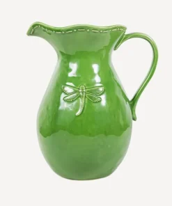 Hot Dragonfly Stoneware Green Jug Large Dinnerware