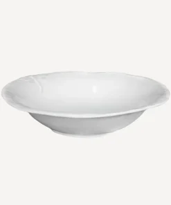 New Dragonfly Stoneware White Salad Bowl Small Dinnerware