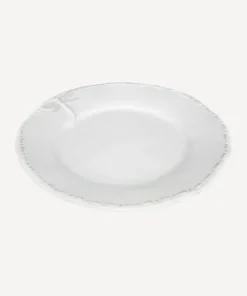 Clearance Dragonfly Stoneware White Lunch Plate Dinnerware