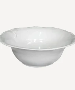Fashion Dragonfly Stoneware White Salad Bowl Large Dinnerware