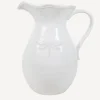 New Dragonfly Stoneware White Jug Large Dinnerware