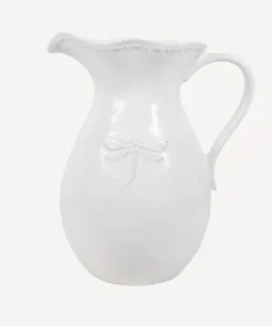 New Dragonfly Stoneware White Jug Large Dinnerware