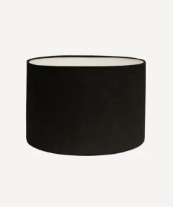 Hot Drum Linen Shade Black 28cm Lampshades